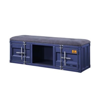 Bench (Storage) by Acme in Gray Blue