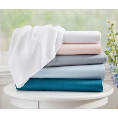 300 Thread Count TENCEL Lyocell Sateen Set by BrylaneHome in Teal (Size QUEEN)