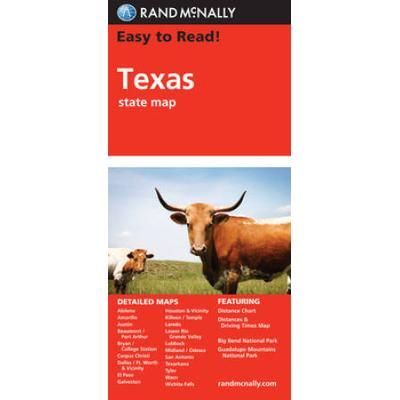 Rand Mcnally Easy To Read! Texas State Map