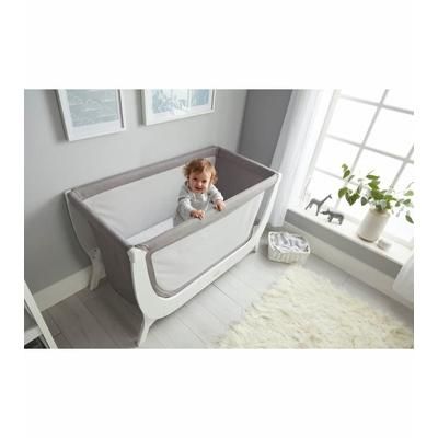 BEABA x Shnuggle Air Complete Sleep System + Bedding Set Bundle - Grey/White