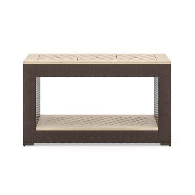 Palm Springs Outdoor Sofa Table by Homestyles in Brown