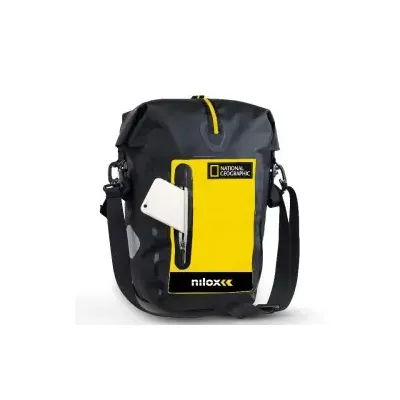 Nilox NXBAGBIKENAT Zaino da ciclismo Nero, Giallo