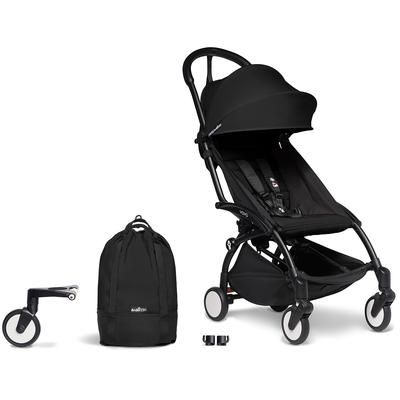 Babyzen YOYO2 Ultra Compact Complete 6+ Stroller & Rolling Bag Bundle - Black/Black