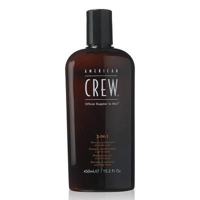 3-IN-1 Shampoo Conditioner and Bodywash by American Crew for Men 15.2 oz Hair Shampoo for Men