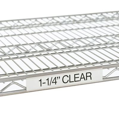 Metro 9990CL3 Super Erecta Label Holder - 31" x 1 1/4", Clear, Plastic