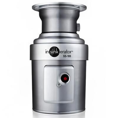 InSinkErator SS-100-5-MS Complete Disposer Package, 1 HP, 5 Adaptor, 115v, Stainless Steel