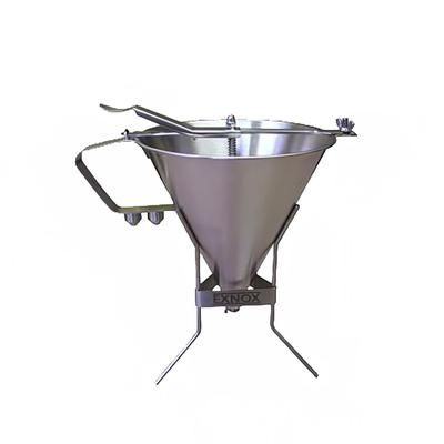 Louis Tellier EX180014 Sauce Funnel w/ 2 qt Capacity & 3 Nozzles, Stainless Steel