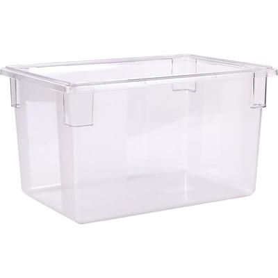 Carlisle 1062407 21 1/2 gal Food Storage Box - 26x18x15" Clear, 21.5 Gallon