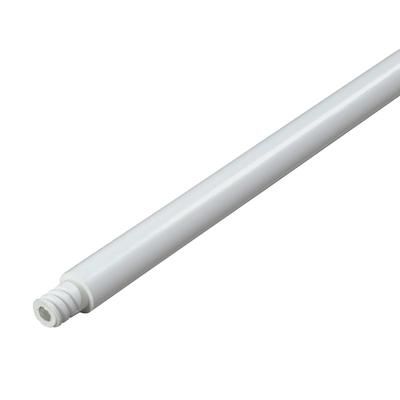 Carlisle 4023000 36" Handle - Threaded, Reinforced Tip, Plastic, White, 1" Diameter x 36" Length