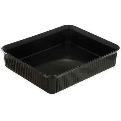 Carlisle 811203 Rectangular Crock w/ 10 lb Capacity, 12 1/2" x 10 1/4", Polypropylene, Black