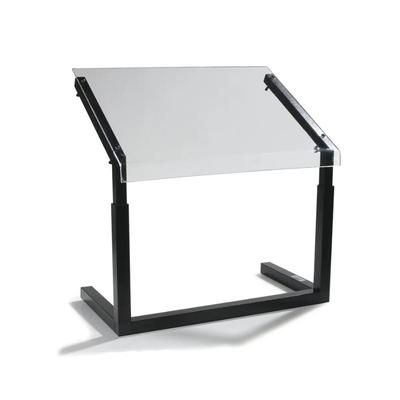 Carlisle 924807 48" Portable Sneeze Guard - Free-Standing, Adjustable, Acrylic/Aluminum, Silver, Acrylic Shield, Adjustable Uprights, Clear