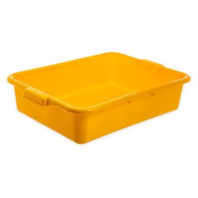 Carlisle N4401004 Comfort Curve Bus Box - 20" x 15" x 5", Yellow, Reinforced Rim