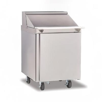 Delfield 4427NP-9M 27" Mega Top Sandwich/Salad Prep Table w/ Refrigerated Base, 115v, Stainless Steel