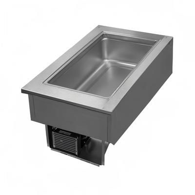 Delfield 8118-EFP 26" Drop-In Refrigerator w/ 1 Pan Capacity - Cold Wall Cooled, 115v, Stainless Steel