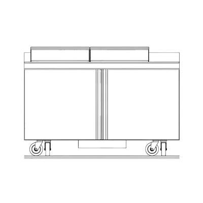 Delfield ST4460NP-12 60" Sandwich/Salad Prep Table w/ Refrigerated Base, 115v, Stainless Steel