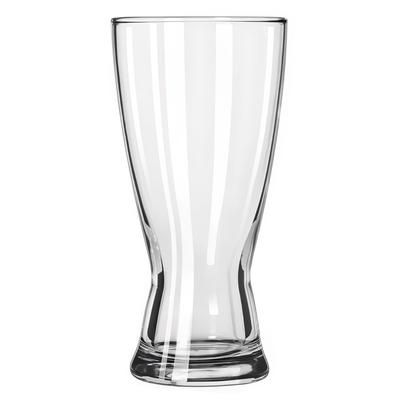 Libbey 183 15 oz Hourglass Design Pilsner Glass - Safedge Rim Guarantee, 15 Ounce, Clear, 3 Dozen