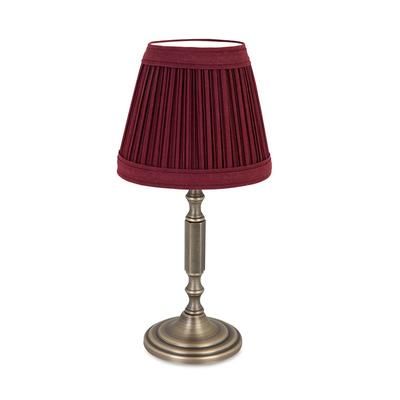 Sterno 80414 La Rue Candle Lamp - 3 11/32"D x 10 1/2"H, Marlowe Wine/Oil Bronze Base, Red, Case of 6