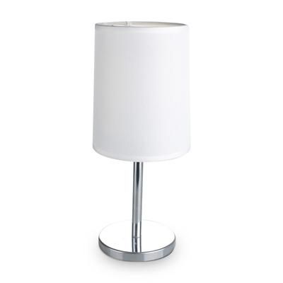 Sterno 80571 Martini Candle Lamp - 4"D x 11"H, White Shade/Polished Silver Metal Base, Case of 6