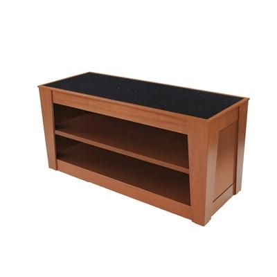 Forbes Industries 5202-6-H4 72" Mobile Induction Table w/ 4 Holding/Warming Units - Glass Cook Top, 120v, Stainless Steel