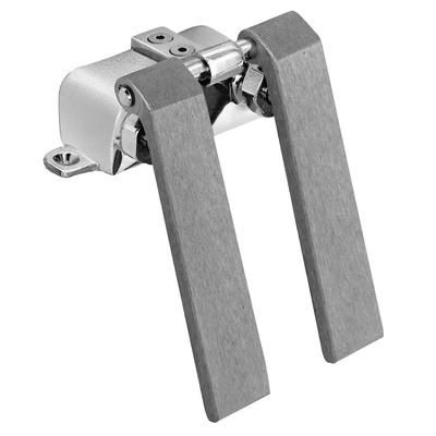 Fisher 3174 Double Pedal Knee Control Valve, Polished Chrome