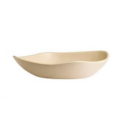 Steelite 7004DD012 Delfin 1 3/4 qt Irregular Melamine Serving Bowl, Marisol Starfish, Beige