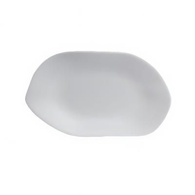 Steelite 7008DD021 10" x 5 7/8" Oval Deflin Platter - Melamine, Marisol White, 1 Dozen