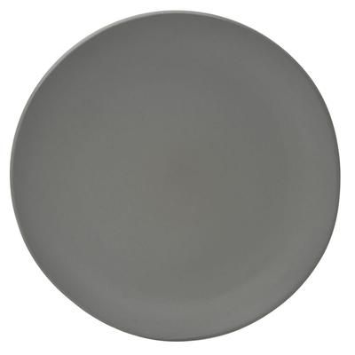 10 Strawberry Street RPPLE-GREYSLD 8" Round Matte Wave Salad/Dessert Plate - Ceramic, Gray