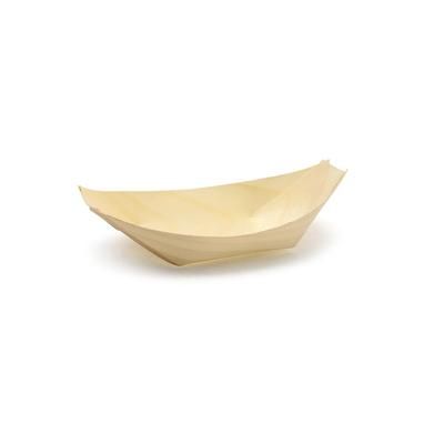 Front of the House DBO112NAW28 4 oz Servewise Disposable Serving Bowl - 5 1/4" x 3", Pinewood, Beige