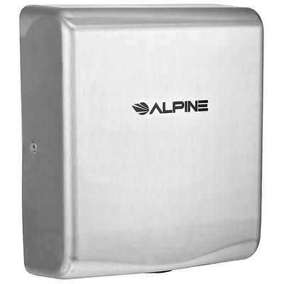 Alpine Industries 405-10-SSB Automatic Hand Dryer w/ 8 Second Dry Time - Brushed Stainless, 110-120v, High Speed, Stainless Steel