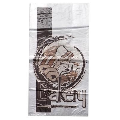 LK Packaging BK6412HI-DP Printed Bakery Bag on Header Pack - 12" x 6" x 4", Poly, High Density Polyethylene