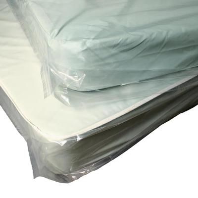 LK Packaging K48 Twin Size Mattress Bag w/ Vent Holes - 90"L x 39"W x 9" SG, 1.5 mil Heavy Duty LDPE, Clear, Case of 100