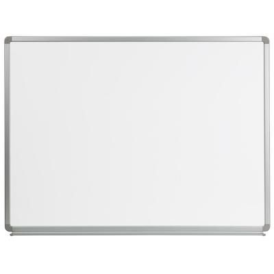 Flash Furniture YU-90X120-WHITE-GG Wall Mount Dry Erase Board w/ Aluminum Frame - 48"W x 36"H, White, 2.75 in