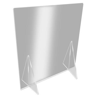 Eastern Tabletop 8567AC316 Tabletop Partition Shield - 36"W x 24"H, Polycarbonate, Clear, Self Standing, 0.19 in