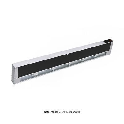 Hatco GRAIHL-30 208 30" High Watts Infrablack Strip Warmer - Single Rod, Remote Control Required, 120/208v/1ph, Silver