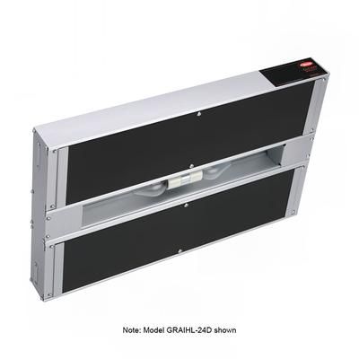 Hatco GRAIHL-42D3 208 42" High Watts Infrablack Strip Warmer - Double Rod, Remote Control Required, 120/208v/1ph, Silver