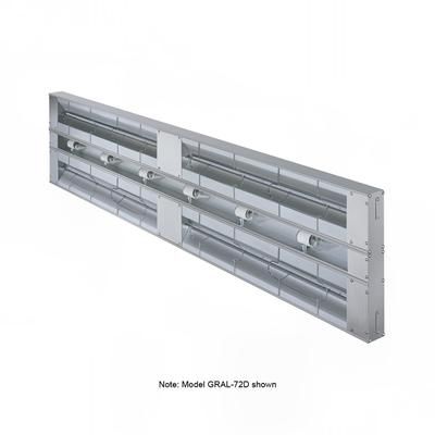 Hatco GRAL-18D6 240 18" Standard Watts Infrared Strip Warmer - Double Rod, 1 Built In Toggle Control, 120/240v/1ph, Silver