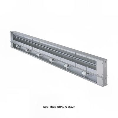 Hatco GRAL-48 120 48" Standard Watts Infrared Strip Warmer - Single Rod, 2 Built In Toggle Control, 120v, 1040 W, Silver