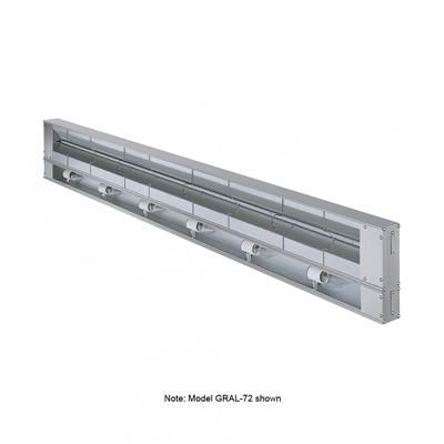 Hatco GRAL-54 208 54" Standard Watts Infrared Strip Warmer - Single Rod, 2 Built In Toggle Control, 120/208v/1ph, Silver