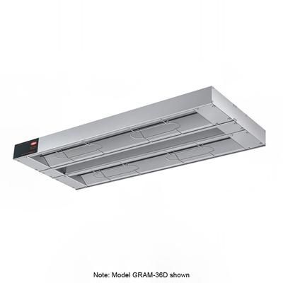Hatco GRAM-48D3 240 48" Maximum Watts Infrared Strip Warmer - Double Rod, 1 Remote Toggle Control, 240v/1ph, Silver