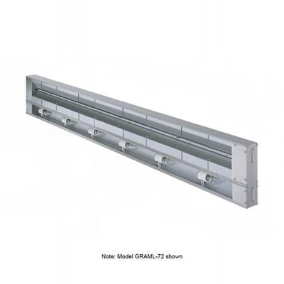 Hatco GRAML-132 240 132" Maximum Watts Infrared Strip Warmer - Single Rod, 1 Remote Toggle Control, 120/240v/1ph, Silver