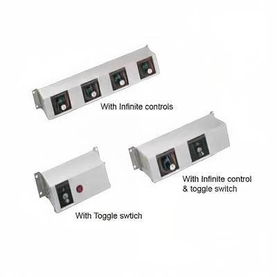 Hatco RMB-7H 9" 1 Light Remote Control Box w/ Infinite Switch for 240v/1ph, 1 Infinite Switch & Light, 240 V