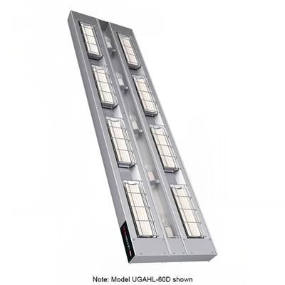 Hatco UGAHL-18D6 240 18" High Watt Ceramic Strip Warmer - Double Tile, Remote Toggle Control, 120/240v/1ph, Silver