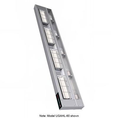 Hatco UGAHL-48 240 48" High Watt Ceramic Strip Warmer - Single Tile, Remote Toggle Control, 120/240v/1ph, Silver