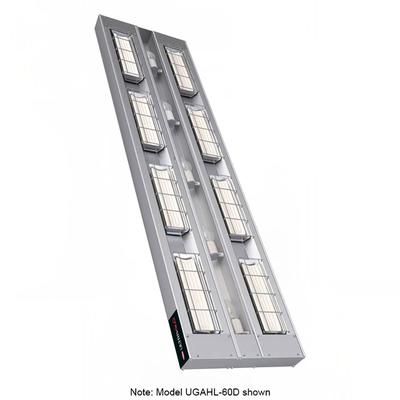 Hatco UGAHL-54D6 240 54" High Watt Ceramic Strip Warmer - Double Tile, Remote Toggle Control, 120/240v/1ph, Silver