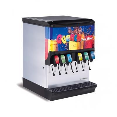 Multiplex 2705485 Countertop Ice & Soft Drink Dispenser w/ 10 Valves - 200 lb Ice Capacity, 120v, Stainless Steel
