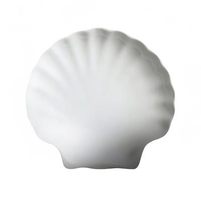 Cameo China 210-507 6-1/2" x 6-1/4" Shell Shaped Imperial Dish - Ceramic, White, Case of 48