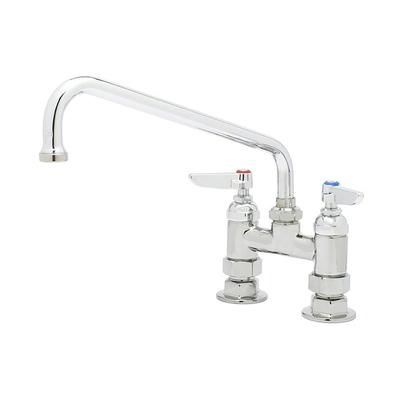 T&S B-0226 Deck Mount Faucet - 10" Swing Spout, 4" Centers