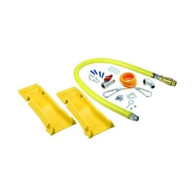 T&S HG-4D-36K-PS 36" Gas Connector Kit w/ Quick Disconnect - Stainless Steel, 3/4" Connection