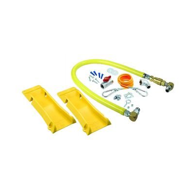 T&S HG-4D-36SK-PS 36" SwiveLink Gas Connector Kit w/ Quick Disconnect - Stainless Steel, 3/4" Connection