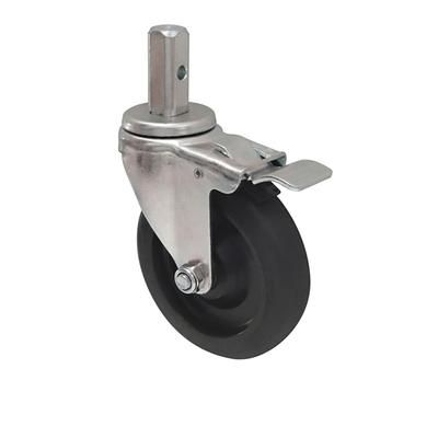 Winco ALRC-5STK 5" Swivel Stem Caster w/ Brake for ALRK, ALZK, AWRK & AWZK Series